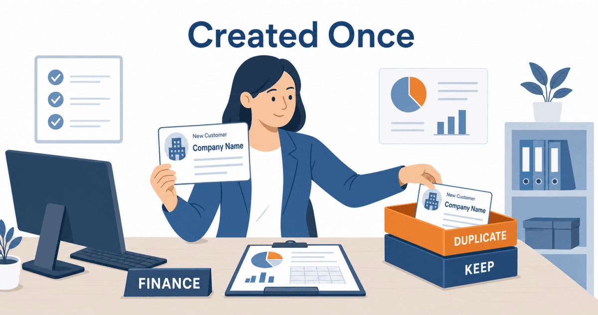 Who Creates the Customer Record, and When