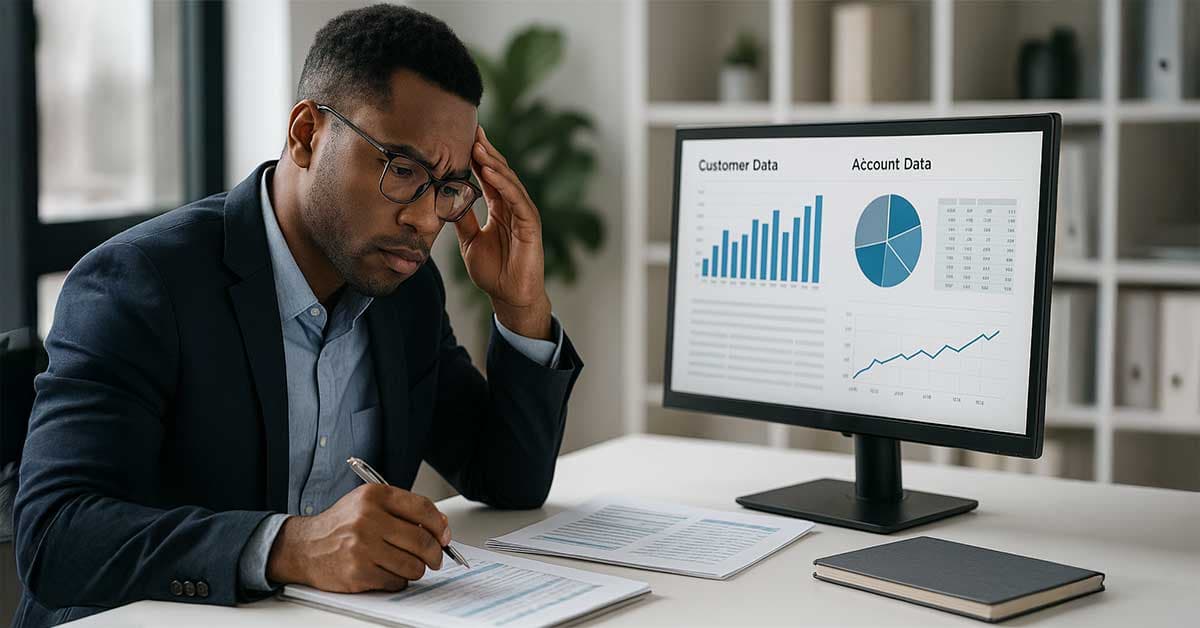 the challenge maintaining accurate customer and account data