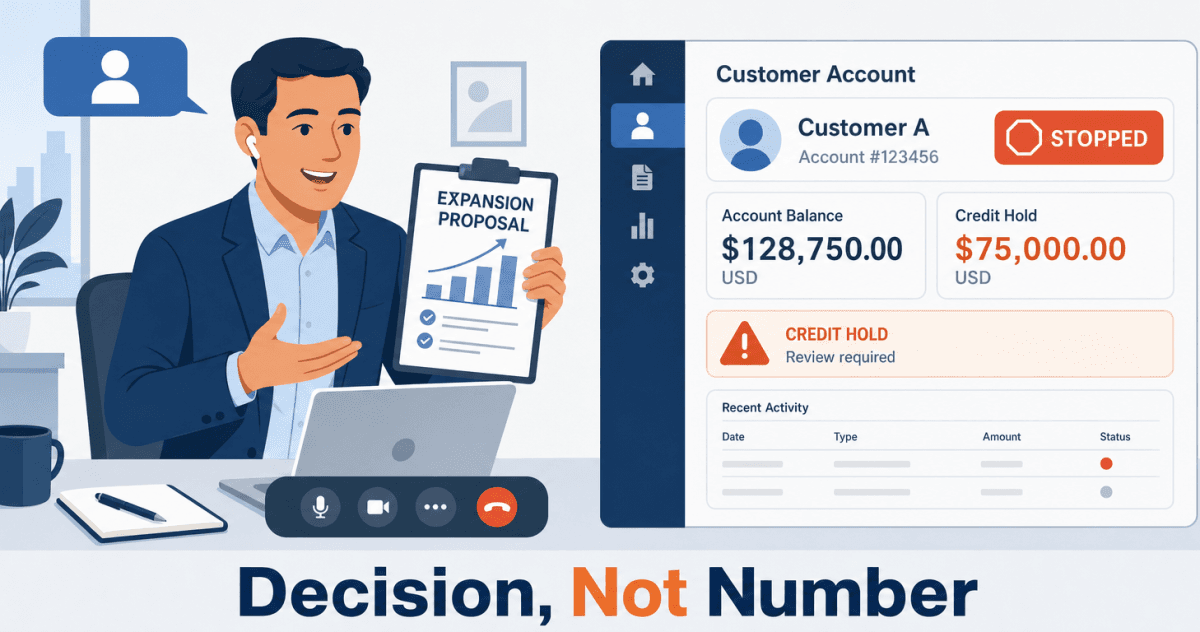 Customer Balance and Credit Hold: Knowing Before the Renewal Conversation
