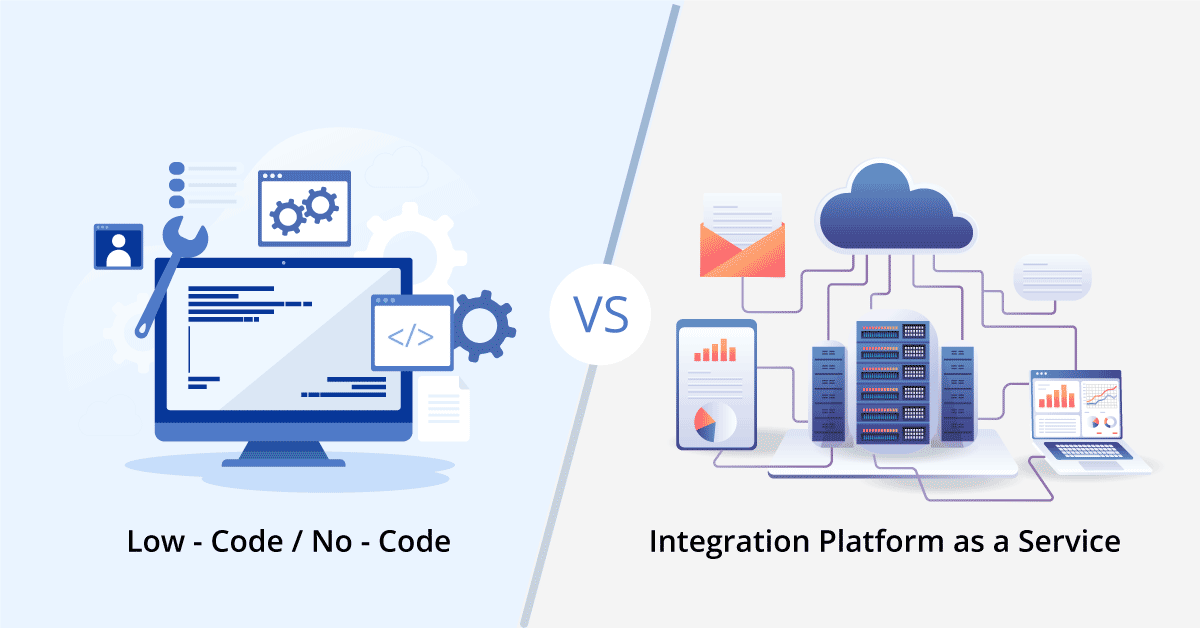 low-code no-code vs ipaas